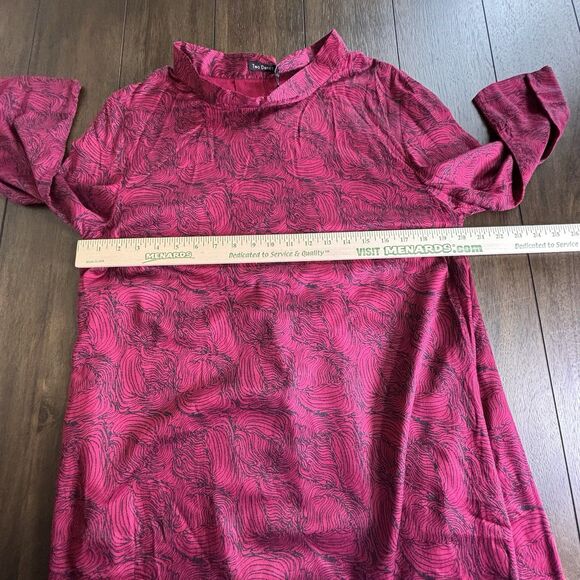 TWO DANES New 'ROBINA' Ruby LAGENLOOK Layering Mock Neck TUNIC DRESS Size Medium - Picture 3 of 12